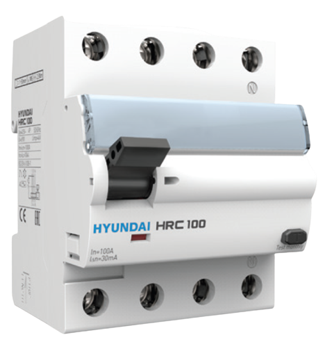 RCCB HYUNDAI 1P+N 100A 30mA 10kA ( HRC100 )